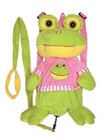 2in1 Plush Froggy Safety Harness Backpack Kids Girls Toddler Walking Travel Bag