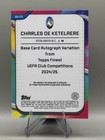 Charles De Ketelaere Atalanta 2024-25 Topps Finest Blue Auto  150  belgium 