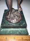 Vintage Suzanne Bizard Signed Bronze Statue Sculpture