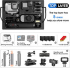 Case Organizer For Gopro Hero 13  Lockable Tsa Dual Layer Waterproof Hard Carryi