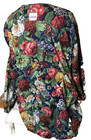 Scrubs  Long Sleeved Multi Color Floral Top With Two Front Pockets   Size 4xl 