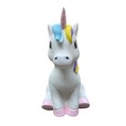 18  H Sitting Unicorn Garden Statue For Home Backyard Decor Flowerbed Display