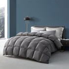 All Season King queen Grey Down Feather Comforter Duvet Inserts 100  Cotton