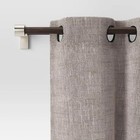 Threshold Nickel   Dark Brown Finish Expandable Dual Curtain Rod 36  To 66  Long