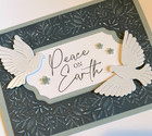 Christmas Greeting Card Kit  x4  env  Peace On Earth Stampin Up Dove