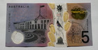 Australia 5 Dollars 2018 P-63 Birds  Parliament Qeii Seethrough Polymer Banknote