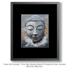 Stone Buddha - Zen Art For Meditation Home Decor Wall Art Prints     8   x10    Artwor