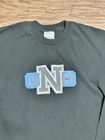 Vintage Nike Mens Size M Faded Collegiate Logo Long Sleeve Shirt Size Black