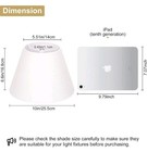 Small Lamp Shades Set Of 2  5 5  Top X 10  Bottom X 6 6  High  Small White Lamp