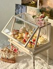 Vintage Display Cabinet 1 12 Scale Dollhouse Miniatures Unfinished Kit Pantry