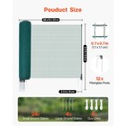 Uimoso Temporary Fence Netting With Posts 3 X 98 4 Ft Plastic Safety Mesh Fence
