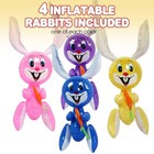 Artcreativity 23  Inflatable Easter 23 Inch  Pink  Blue  Yellow  Purple  
