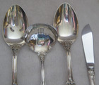 4 Francis I Reed   Barton Sterling Silver Serving Pieces Spoons  Butter  Ladle