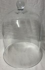 Hand Blown Glass 12  X 9    Flared Bell Jar Garden Cloche Dome Apothecary Vacuum