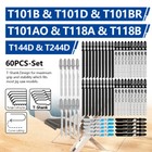 60pcs Jigsaw Blades Set Assorted T-shank Jig Saw Blades For Wood Plastic Metal