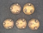 5pc Vintage  925 Sterling Silver Enameled Salt Cellars   1-1 2   80 Grams Total