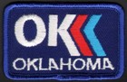 Vintage Uniform Patch Ok Oklahoma Unused New Old Stock And N-mint  Condition