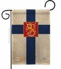 Finland Burlap Garden Flag Nationality Decorative Gift Yard House Banner