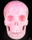 5 1  Pink Aragonite Hand Carved Crystal Skull  Realistic  Crystal Healing