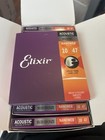Elixir 11002 80 20 Bronze Extra Light Acoustic Guitar Strings 10-47 12-pack New