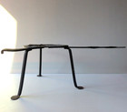  Antique Wrought Iron Blacksmith Forged Fireplace Hearth Trivet 18th C 