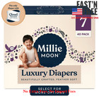  2 Pack  Millie Moon Luxury Diapers Size 7  40 Ct  Sensitive Baby Overnight Leak