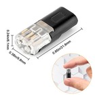 50pcs Double-wire Plug-in Connector  Cable Clamp With Locking Buckle  Awg 18-22