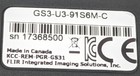 Flir Grasshopper3 Gs3-u3-91s6m-c 9 1mp Usb3 Mono Ccd Camera 1  C-mount