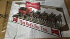 Rareone Of A Kind Budweiser Clydesdale Hitch Team Display Led Bar Sign Mirror 3d