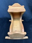 Vintage Handmade Wooden Baby Doll Cradle Rocking Bed Wood Bassinet Play Room