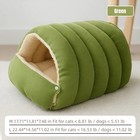 Half Enclosed Dog Bed Mini Pet Cave Cat Nest Beds For Indoor Use Small Dog Bed
