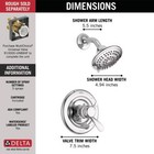 Delta Classic Monitor 17 Series Shower Trim Chrome-certified Refurbished
