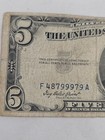 1953a Five Dollar Note  Blue Seal Silver Certificate  Circulated  Us  5 Bill