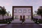 Custom Modern Duplex Two Story House Plans  6 Bedrooms   4 Bathrooms With Cad