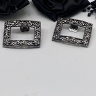 Vintage Shoe Clip Lot Rhinestone Ribbon Beads Lot 8 Pairs