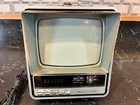 Vintage  Zenith Bt055s Am fm Radio Retro Portable Tv Television 1984