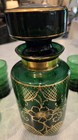 Vintage Bohemian Chech Glass  Cocktail  Set  Features Decanter And 8 Glasses