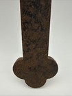 Vintage Heavy Steel Wall Cross Trefoil Clover Ends 16 5 Inch