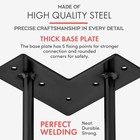 Interesting Home 28  Black Hairpin Metal Legs Black  4 Easy To Install Metal Leg