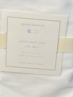 Pottery Barn Baby Julian Pom Pom Crib Skirt White Multi Nwt 28   x52   