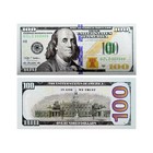 10pcs New Benjamin Franklin 100 Us Dollar Gold Foil Banknote Silver Money Gift