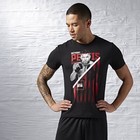 Reebok Men s Ufc Anthony Pettis Slim Fit Fighter Crew T-shirt   Black   Large