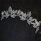 Vintage Silver Crown Tiara Floral Diadem Bridal Prom Birthday Mothers Day Gift