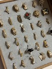 Vintage Lot 25 Rings1980s 90s Old Stock Rings 14kt   18 Kt Gold Electroplated Cz