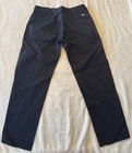 Dickies 873 Mens Work Pants 32x32 Black Slim Straight Fit Workwear Chino