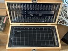 Mastergrip Precision Craft Knife Set W  Assorted Blades  Wooden Case