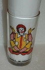 Vintage Ronald Mcdonald Mcdonalds Drinking Flat Bottom Glass
