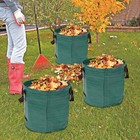 3 Pack Reusable Garden Waste Bags 27 Gallon Yard Leaf Lawn Trash Waste Bags
