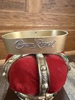 Vintage Crown Royal Bottle Holder Display 1970s Advertisement W wood Base