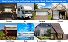Dc House 3w Solar Exhaust Fan  8 5inch  0 3w Fan 1 8w Panel 